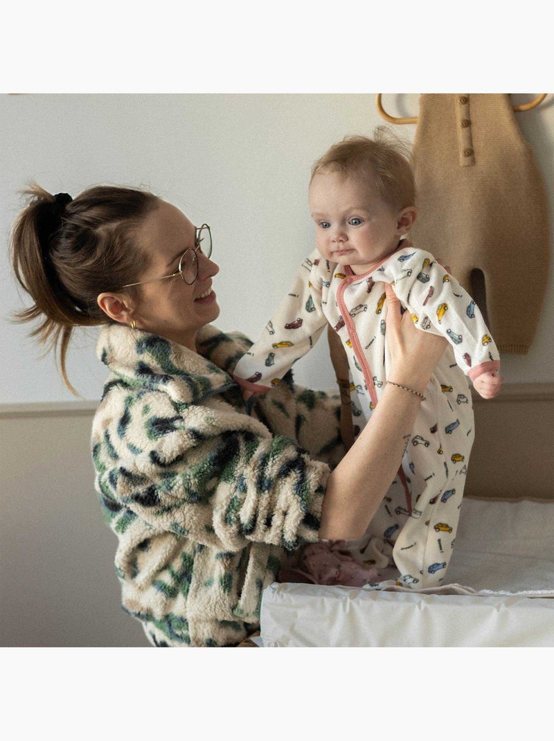 Pyjama Bébé En Velours Blanc - Kiabi