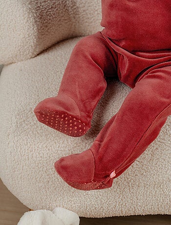 Pyjama bébé en velours brodé escargot Noukie's