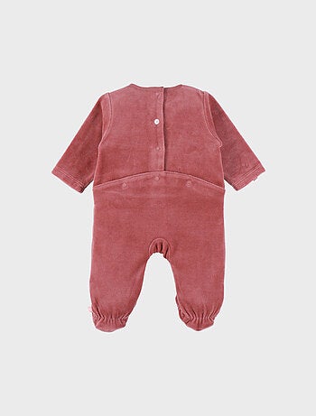 Pyjama bébé en velours brodé escargot Noukie's