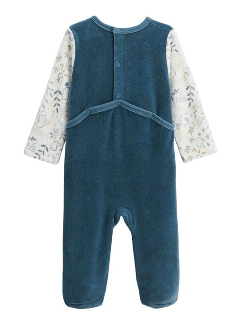 Pyjama bébé en velours Cacahuète - Kiabi