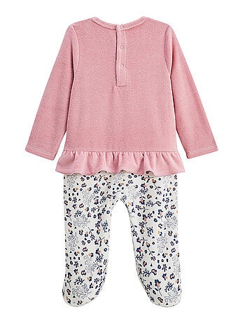 Pyjama bébé en velours Céleste