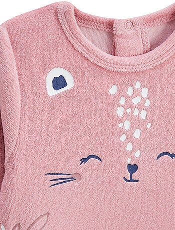 Pyjama bébé en velours Céleste