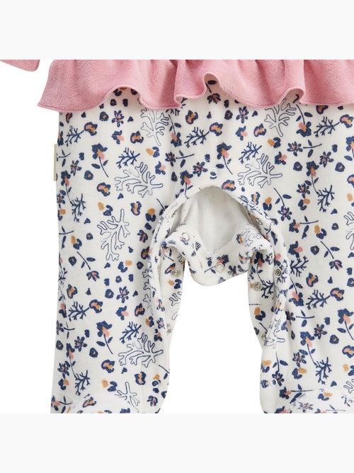 Pyjama bébé en velours Céleste - Kiabi