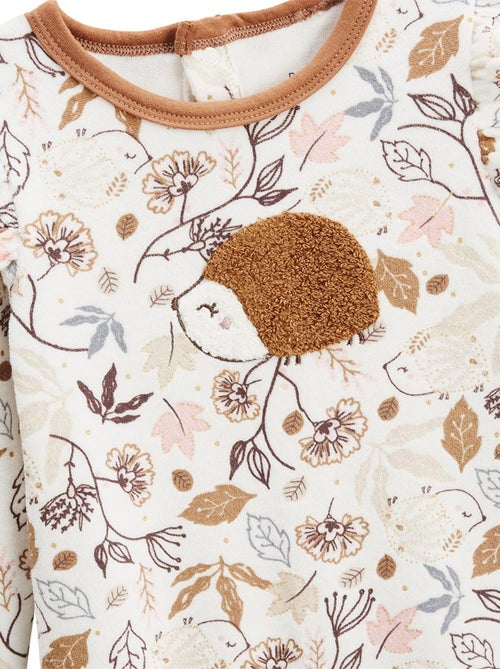 Pyjama bébé en velours Chincha - Kiabi