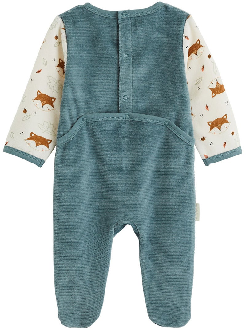 Pyjama bébé en velours Ginkgo Vert - Kiabi