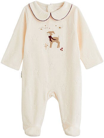 Pyjama bébé en velours grace