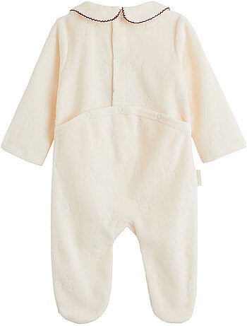 Pyjama bébé en velours grace
