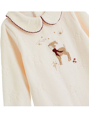 Pyjama bébé en velours grace