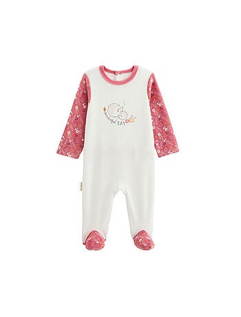 Pyjama bébé en velours Happy Days