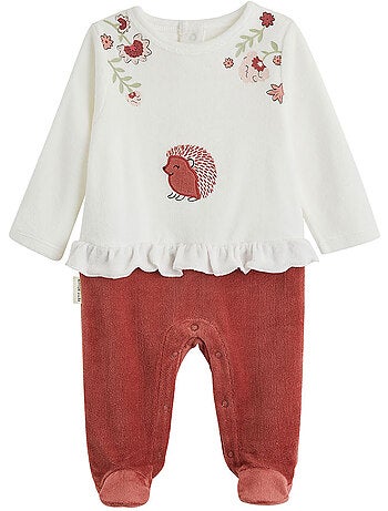 Pyjama bébé en velours Harmony