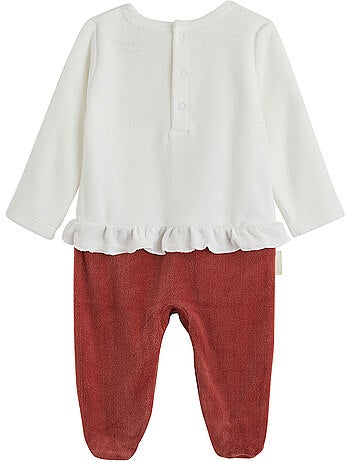 Pyjama bébé en velours Harmony