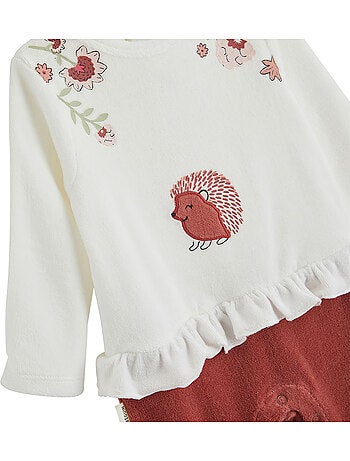 Pyjama bébé en velours Harmony