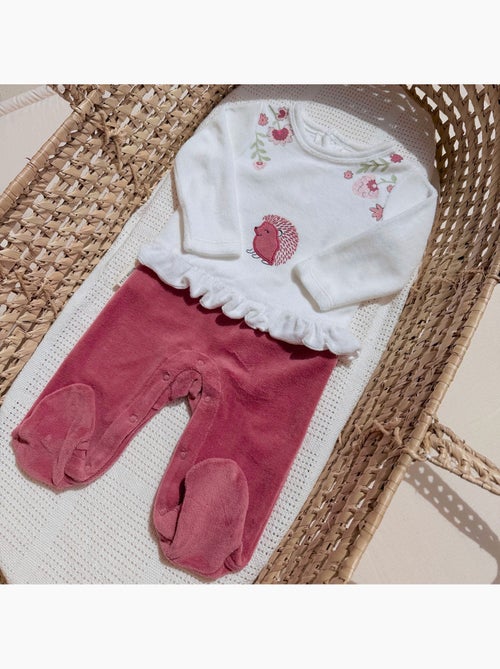 Pyjama bébé en velours Harmony - Kiabi Pyjama bébé en velours Harmony - Kiabi