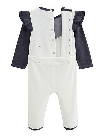 Pyjama bébé en velours Holamuchacha