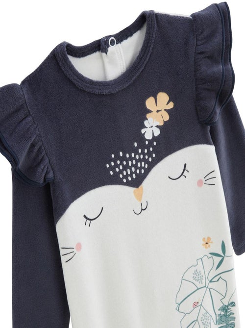 Pyjama bébé en velours Holamuchacha - Kiabi