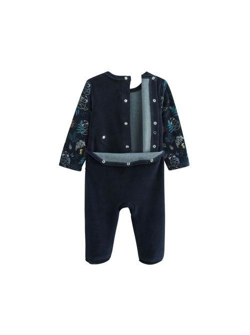 Pyjama bébé en velours Jungle Friends - Kiabi