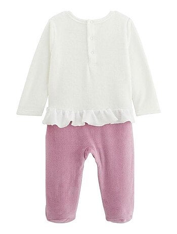 Pyjama bébé en velours Louisa