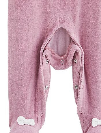 Pyjama bébé en velours Louisa