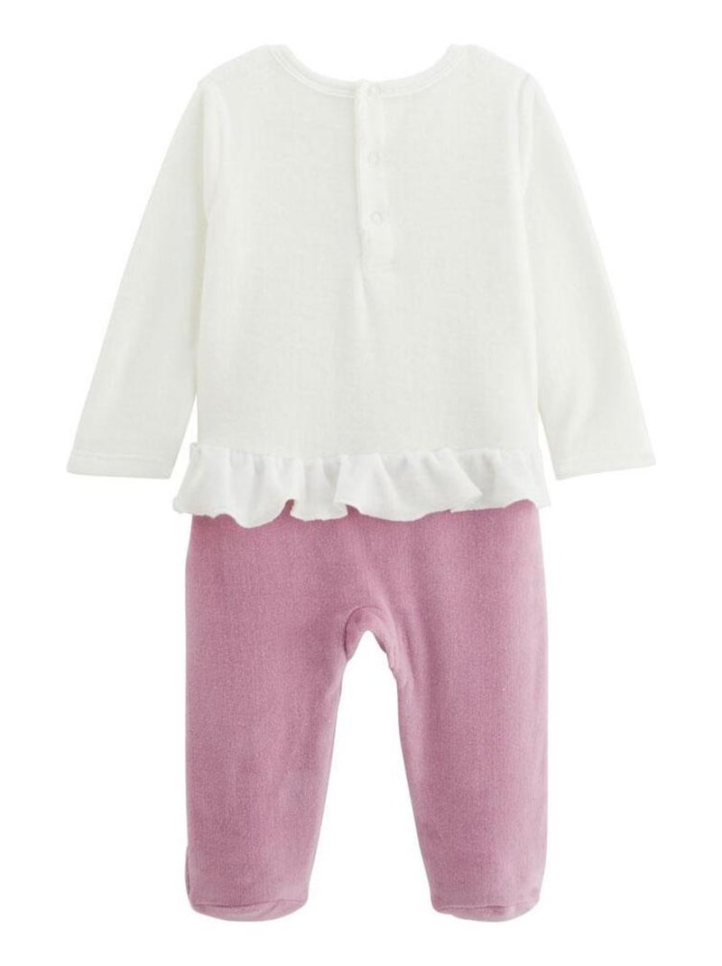 Pyjama bébé en velours Louisa Rose - Kiabi
