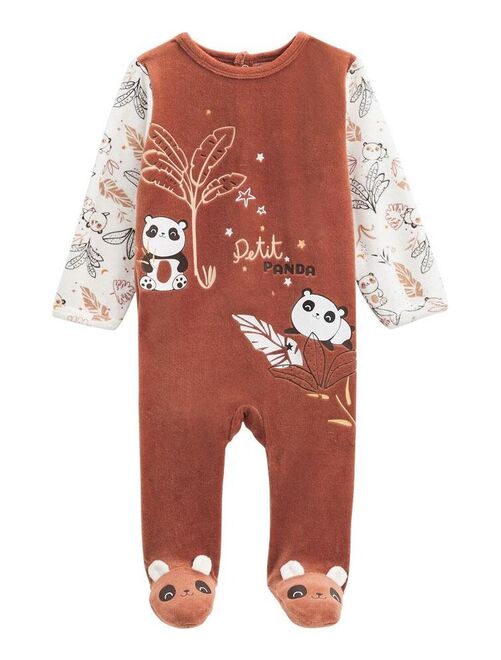 Pyjama bébé en velours Maloueg - Kiabi