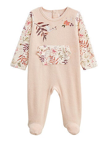 Pyjama bébé en velours Manouk
