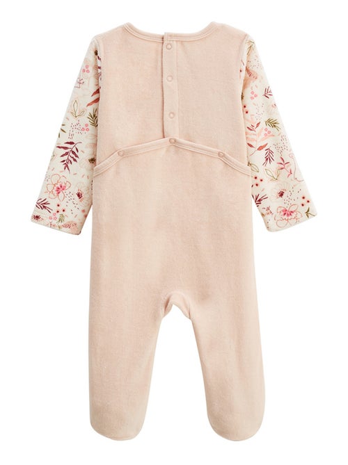 Pyjama bébé en velours Manouk - Kiabi