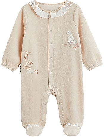Pyjama bébé en velours margot