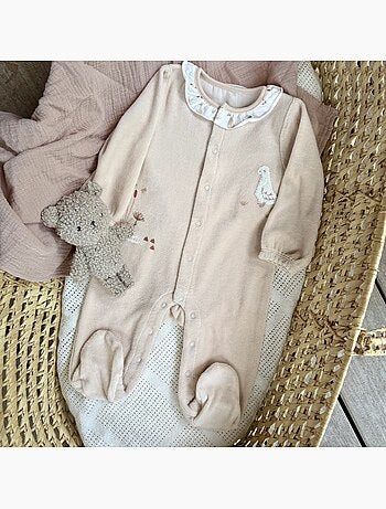 Pyjama bébé en velours margot