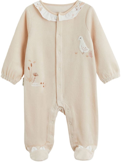 Pyjama bébé en velours margot - Kiabi Pyjama bébé en velours margot - Kiabi