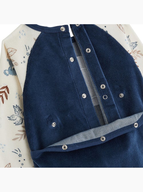 Pyjama bébé en velours mathéo - Kiabi Pyjama bébé en velours mathéo - Kiabi