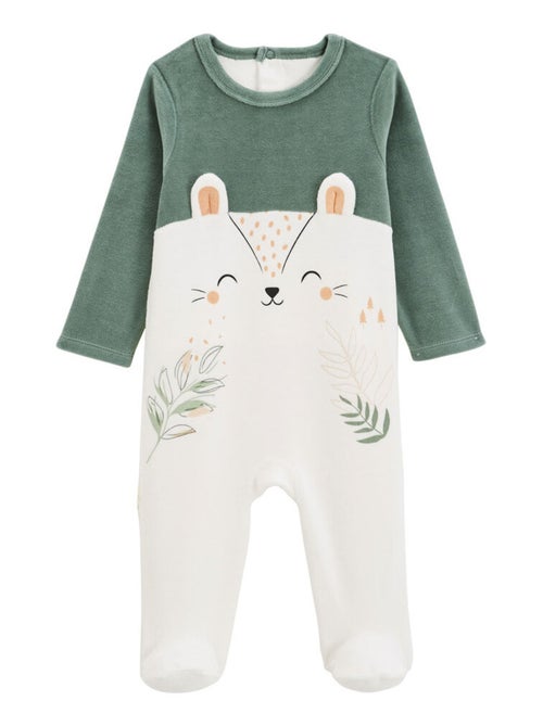 Pyjama bébé en velours Merlin - Kiabi