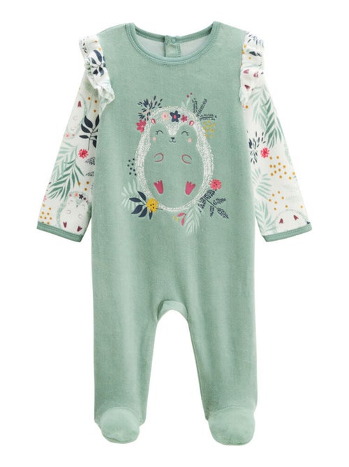 Pyjama bébé en velours Mignonne d'Automne - Kiabi