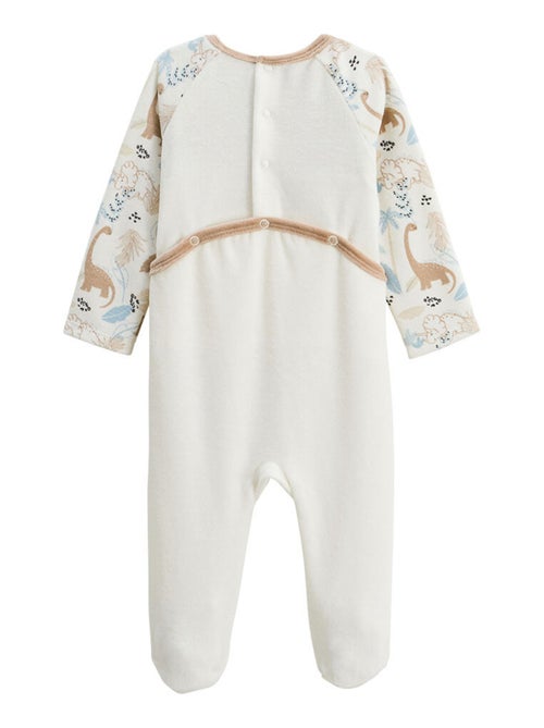 Pyjama bébé en velours Nino - Kiabi