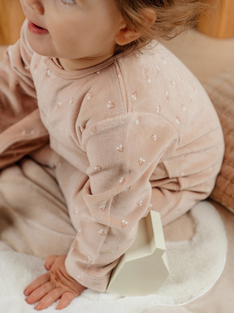 Pyjama bébé en velours Noukie's Rose - Kiabi
