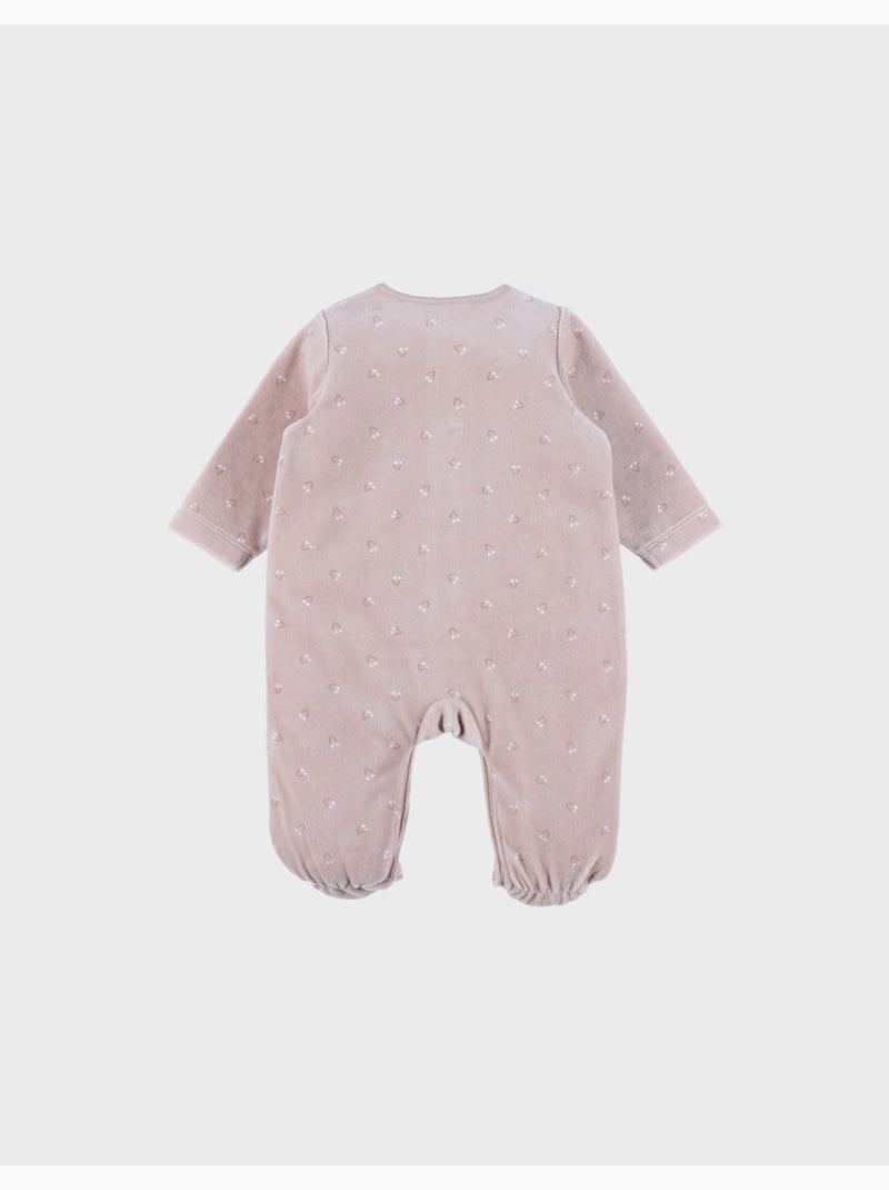 Pyjama bébé en velours Noukie's Rose - Kiabi