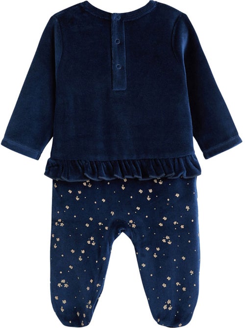 Pyjama bébé en velours ollie - Kiabi Pyjama bébé en velours ollie - Kiabi