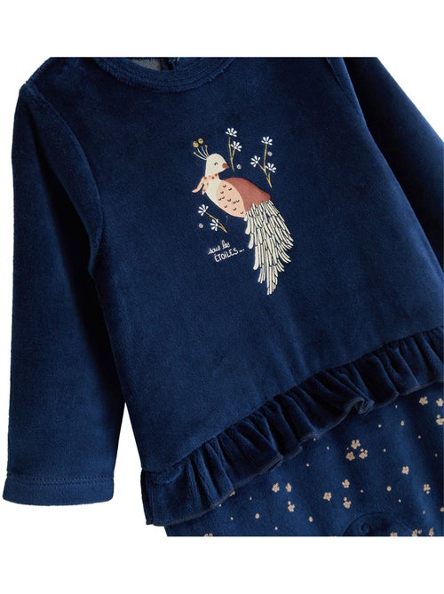 Pyjama bébé en velours ollie - Kiabi Pyjama bébé en velours ollie - Kiabi