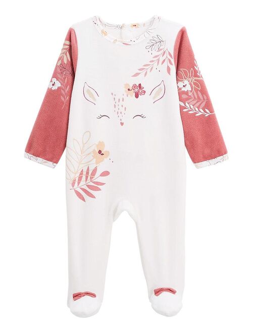 Pyjama bébé en velours Oma Biche - Kiabi