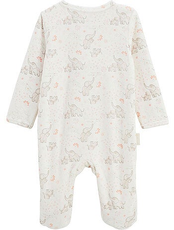 Pyjama bébé en velours ouverture pont Badian