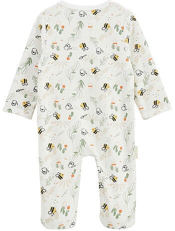Pyjama bébé en velours ouverture pont Eden