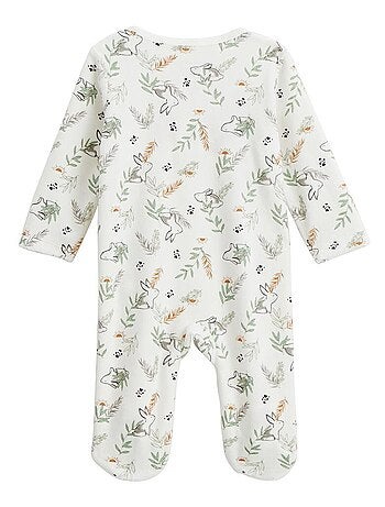 Pyjama bébé en velours ouverture pont Frimousse