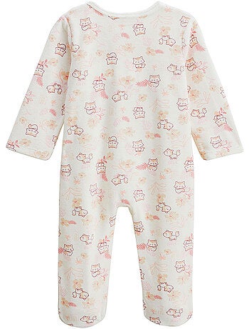 Pyjama bébé en velours ouverture pont Louison