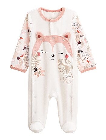 Pyjama bébé en velours ouverture pont Machu Pichu