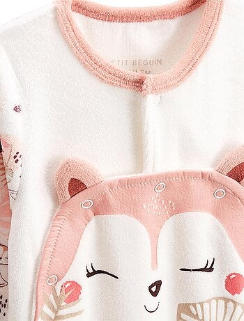 Pyjama bébé en velours ouverture pont Machu Pichu