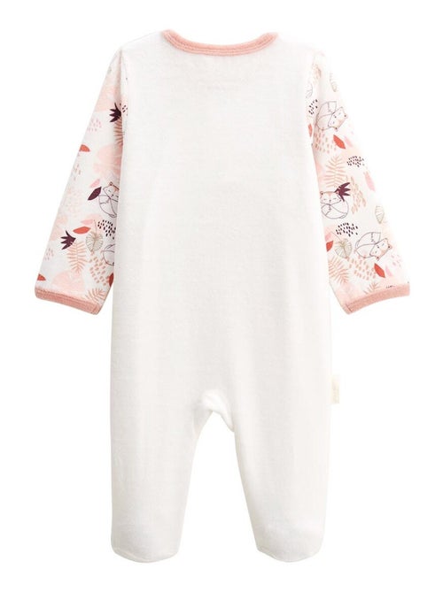 Pyjama bébé en velours ouverture pont Machu Pichu - Kiabi