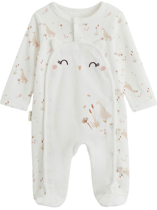 Pyjama bébé en velours ouverture pont margot - Kiabi Pyjama bébé en velours ouverture pont margot - Kiabi