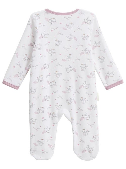 Pyjama bébé en velours ouverture pont Miss Chatchatchat - Kiabi