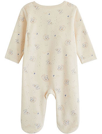 Pyjama bébé en velours ouverture pont voix lactée