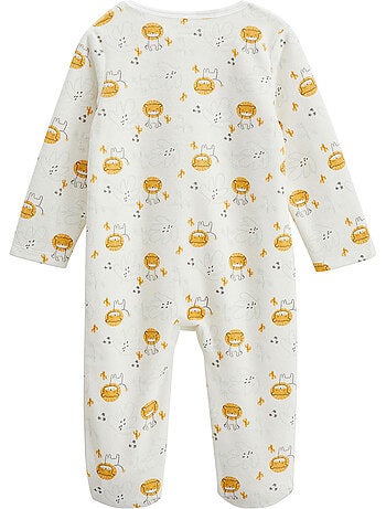 Pyjama bébé en velours ouverture zippée Elio