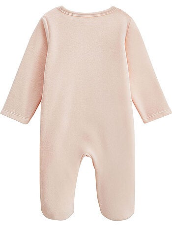 Pyjama bébé en velours ouverture zippée Louison